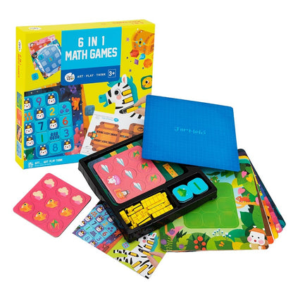Jar Meló - Magnetic Maths Games 6-in-1 Set - Educational Number Skills Toy for Kids