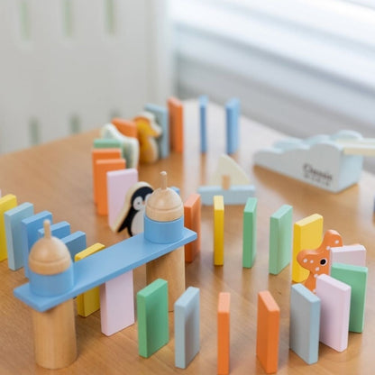 Classic World - Ocean Dominoes - Wooden Activity Set - 100 Pieces