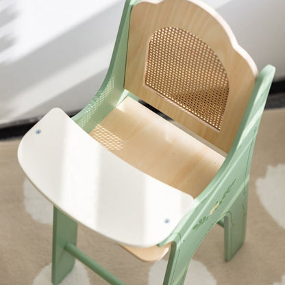 Classic World - Pretend & Play - Vintage Wooden Doll High Chair