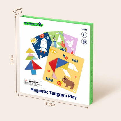 TookyToy - Magnetic Tangram Play Set