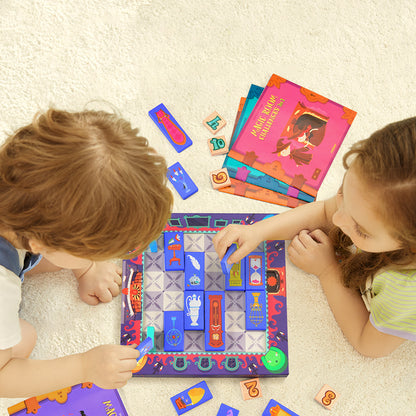 Mideer - 6 In 1 Magnetic Boardgame - Challenge The Magic House