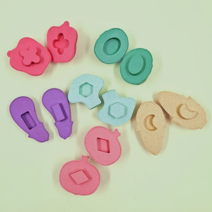 Mingli Toys - Shape Sorting Vegetable Set - Eco-friendly Educational Toy - 12 Pieces