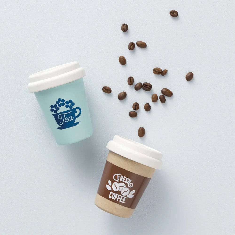 Le Toy Van - Wooden Tea & Coffee Re-Useable Eco Cups - 2pcs