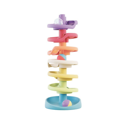 Quercetti - Eco-Friendly Spiral Tower Ball Run Baby Toy