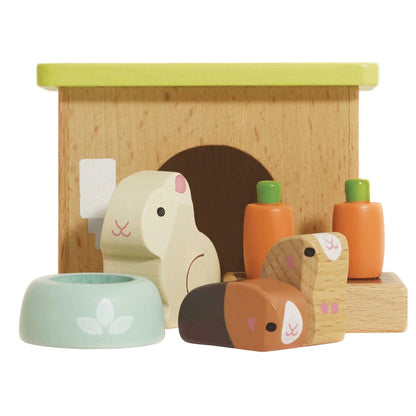 Le Toy Van - Dolls House Furniture: Bunny & Guinea Pet Animal Set - 5pcs