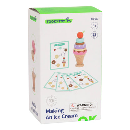TookyToy - Making An Ice Cream - Stacking & Sequencing Activity Toy