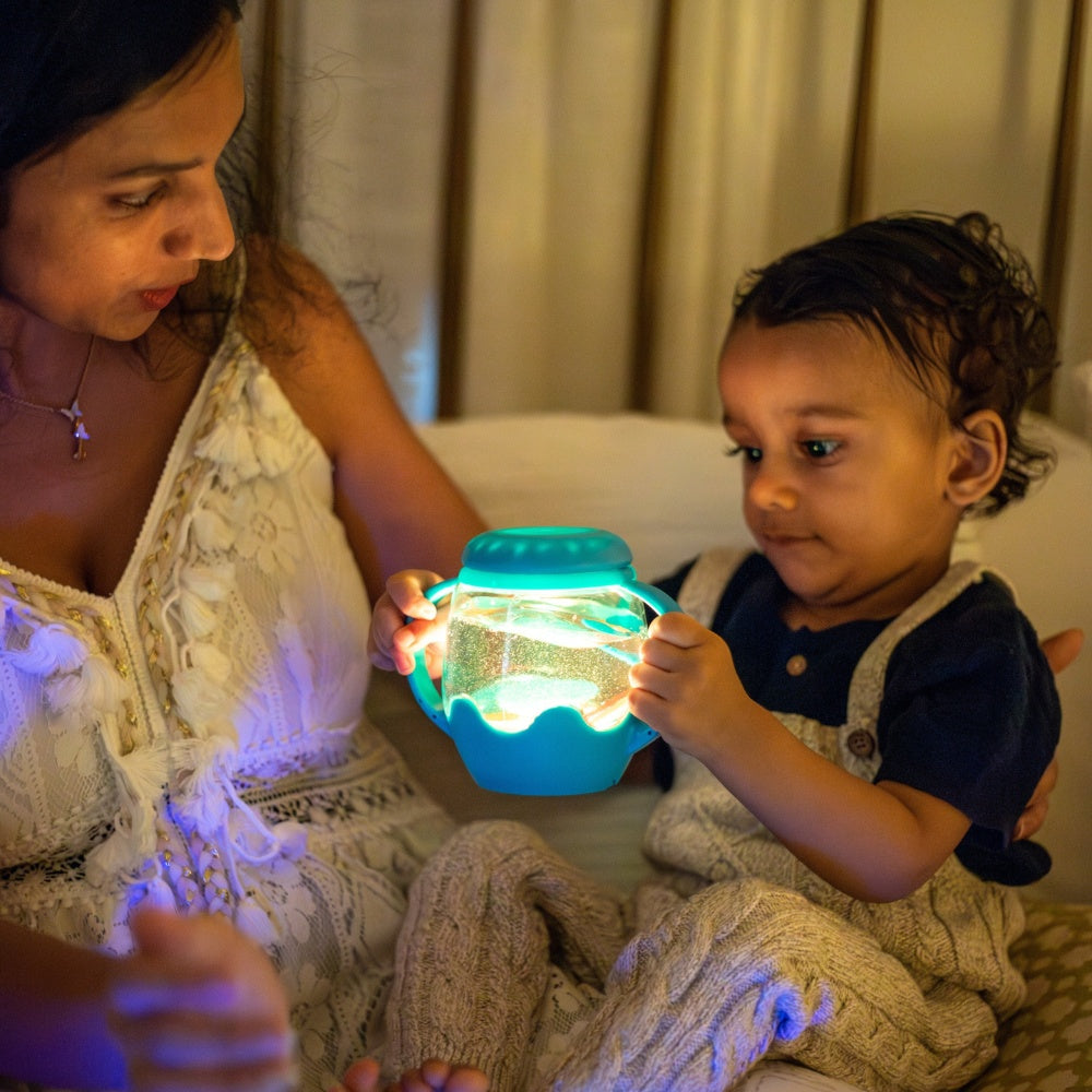 Glo Pals - Water Activated Sensory Mini Play Jar - Blue