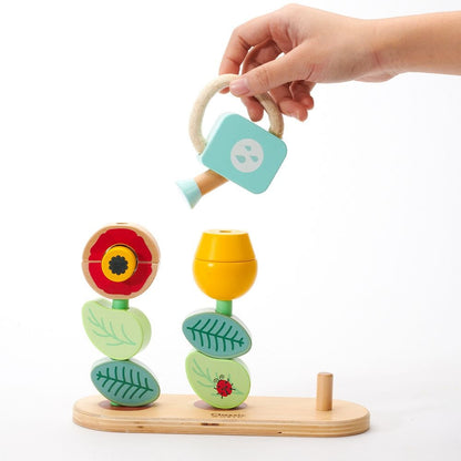 Classic World - Wooden Stacking Toy - Flower Garden - 11pcs