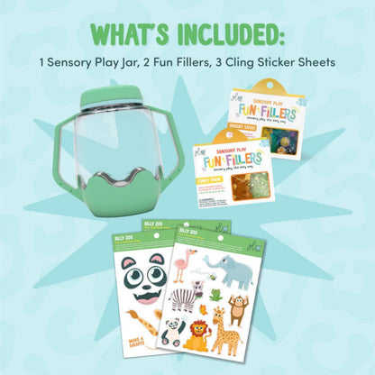 Glo Pals - DIY Sensory Play Jar - Zoo Theme