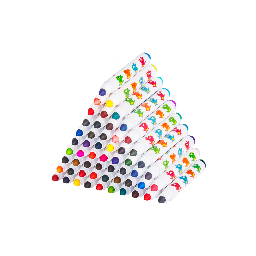 Jar Meló - Washable Markers - Non-Toxic - 50 Colours