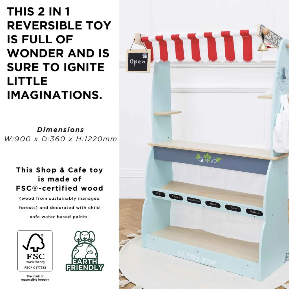 Le Toy Van - Wooden Shop & Cafe Market Stand