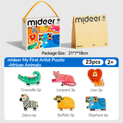 Mideer - My First Jigsaw Puzzle for Kids - African Animals