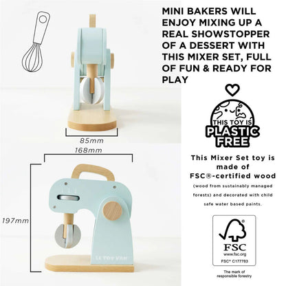 Le Toy Van - Wooden Bakers Mixer Set - 8pcs