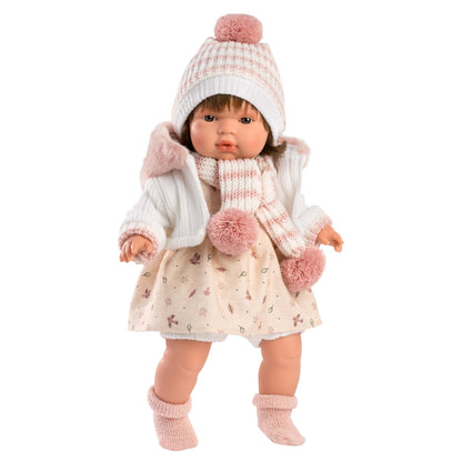 Llorens - Baby Girl Doll with Crying Mechanism & Clothing: Lola - 38cm