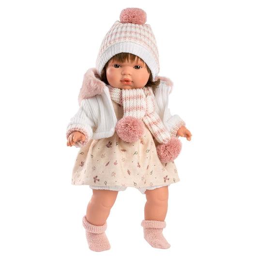 Llorens - Baby Girl Doll with Crying Mechanism & Clothing: Lola - 38cm