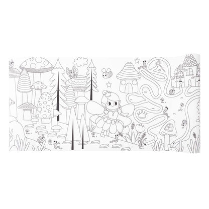 TookyToy - Giant Coloring Poster Kit - Fairy Tale World