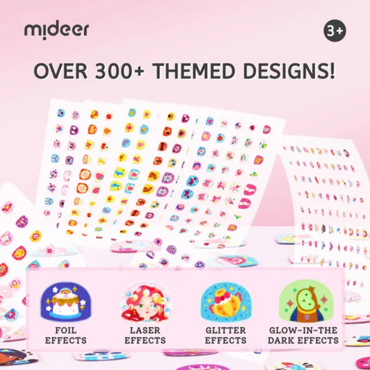 Mideer - Fashion Nail Stickers - Princess Banquet - 300pcs