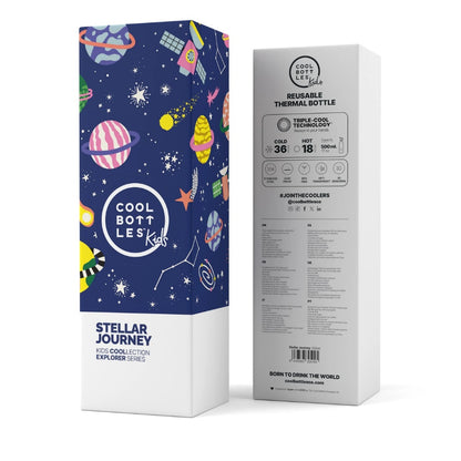 Cool Bottles - Kids Triple-Insulated Water Bottle - Stellar Journey 500ml