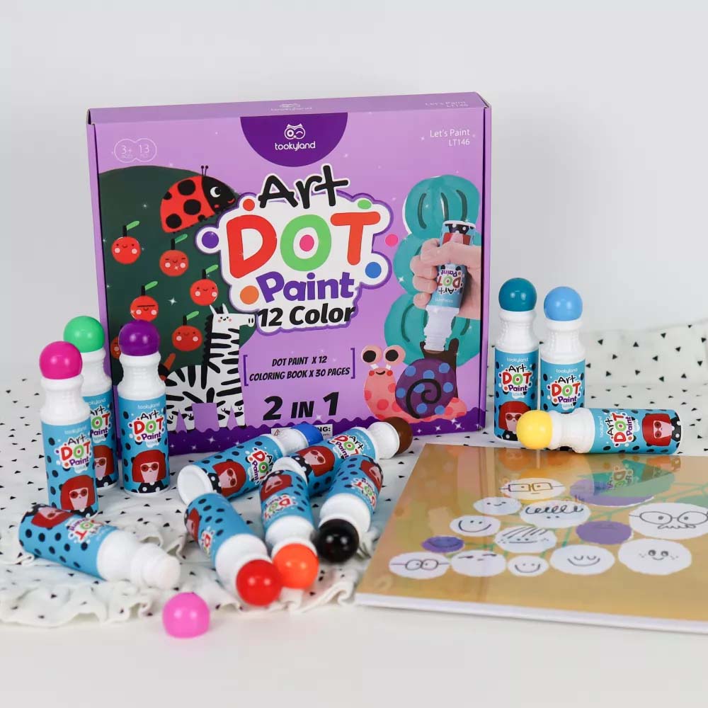 TookyToy - Dot Paint - 12 Colour