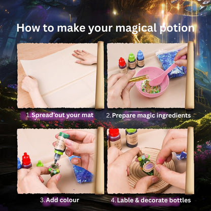 Jar Meló - Magical Potions Making Kit - DIY Fairy Potion Bottles Craft Activity for Kids