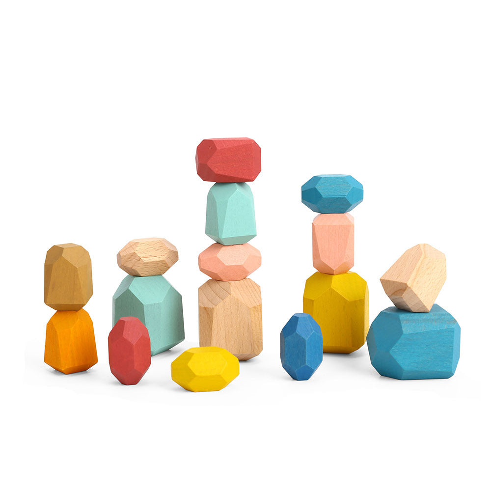 TookyToy - Wooden Stacking Stones