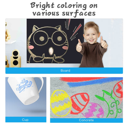 Jar Meló - Washable Chalk in Retractable Holders - 6 Colours