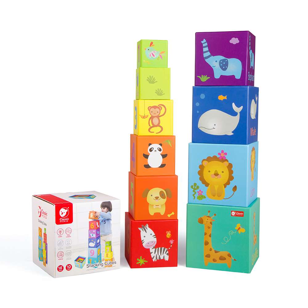 Classic World - Stacking Cubes - 10pcs