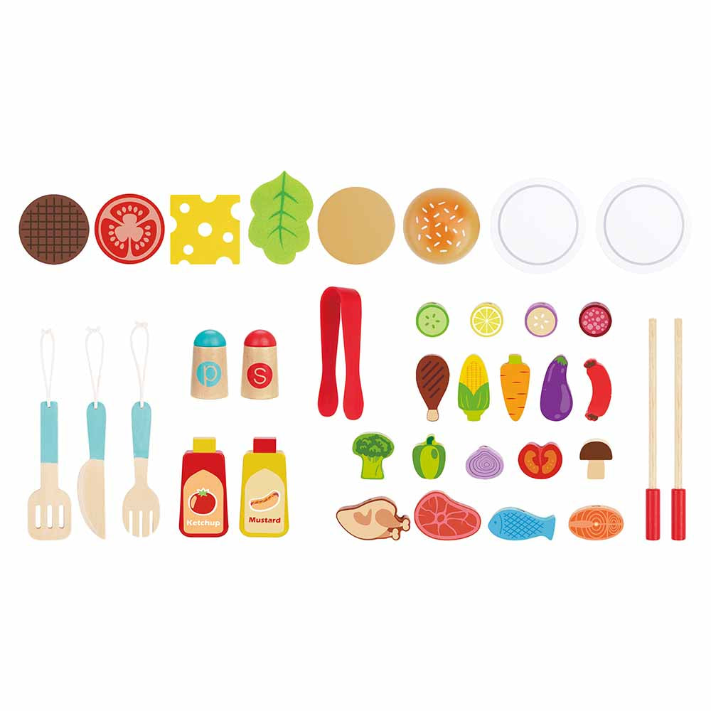 TookyToy - Pretend Play Braai Grill Toy Set - Motherhood