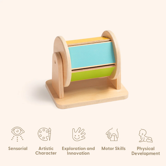 TookyToy - Montessori Activity Box The Sensory Baby Playset - 0-6 Months
