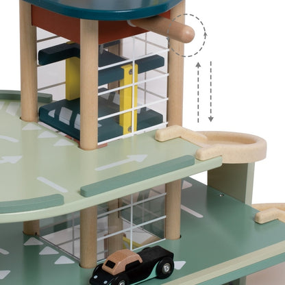 Classic World - Pretend & Play - Vintage Wooden Parking Garage