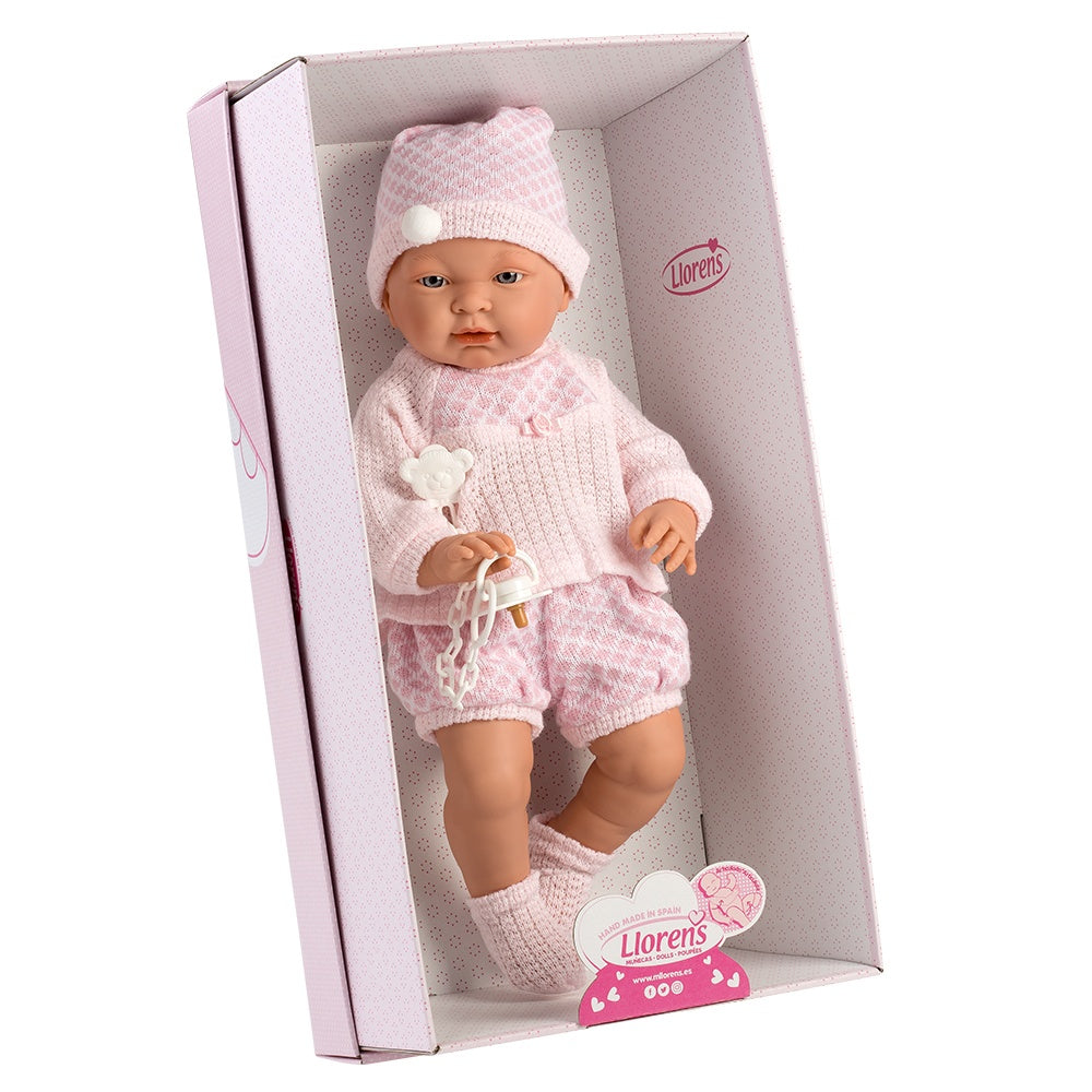 Llorens - Anatomically Correct Baby Girl Doll with Clothing: Sofia - 45cm