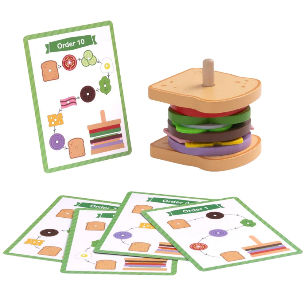TookyToy - Making A Sandwich - Stacking & Sequencing Activity Toy