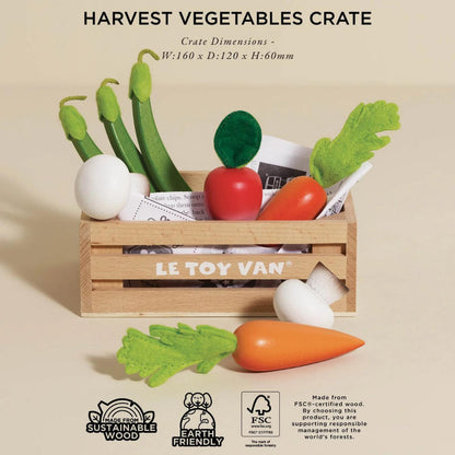 Le Toy Van - Market Crate Wooden Food Crates Complete Collection
