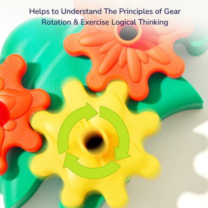 Mideer - Rotating Garden Puzzle Blocks with Spinning Gears - STEM Toy for Kids