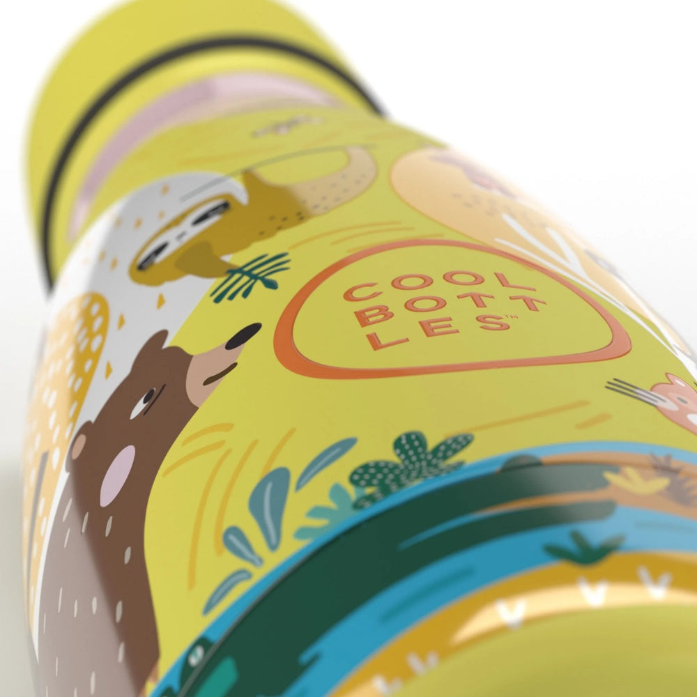 Cool Bottles - Kids Triple-Insulated Water Bottle - Jungle Park 260ml