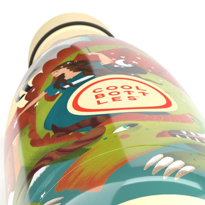 Cool Bottles - Kids Triple-Insulated Water Bottle - Knight Legends 350ml