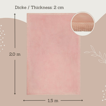Hakuna Matte - CloudSoft Play Mat Carpet - Pink 200 x 150 x 2.5 cm