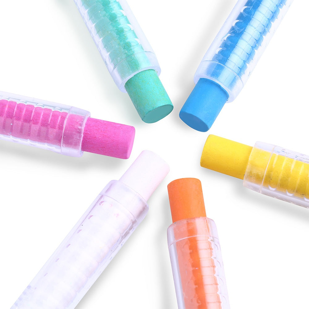 Jar Meló - Washable Chalk in Retractable Holders - 12 Colours