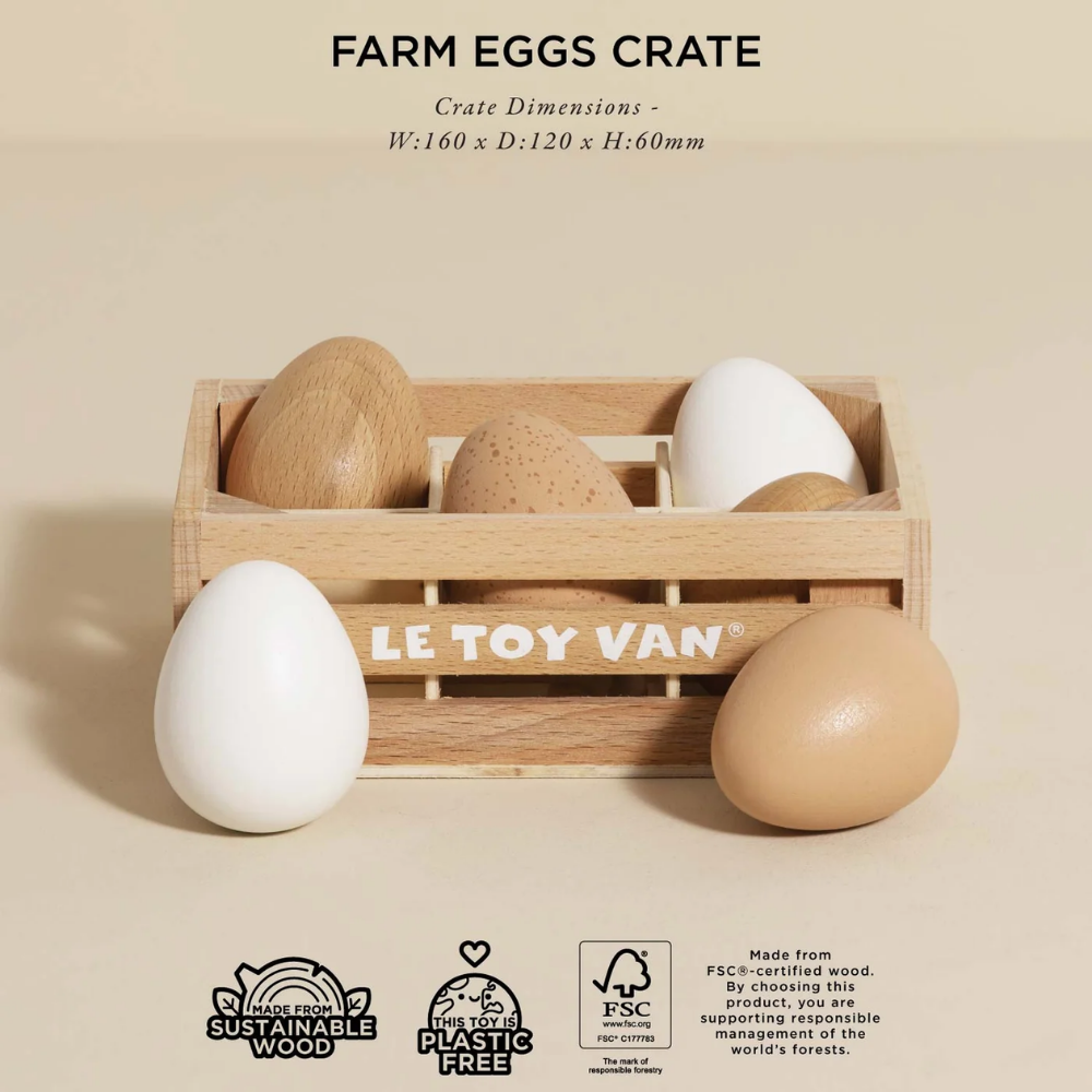 Le Toy Van - Market Crate Wooden Food Crates Complete Collection