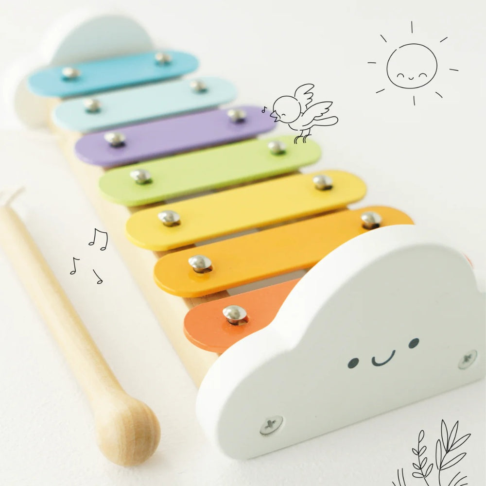 Le Toy Van - Wooden Rainbow Xylophone - 2pcs