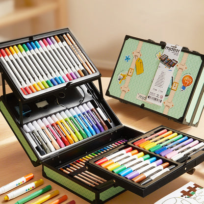 Mideer - Art Suitcase Kids Drawing Set - 78pc Travel Case