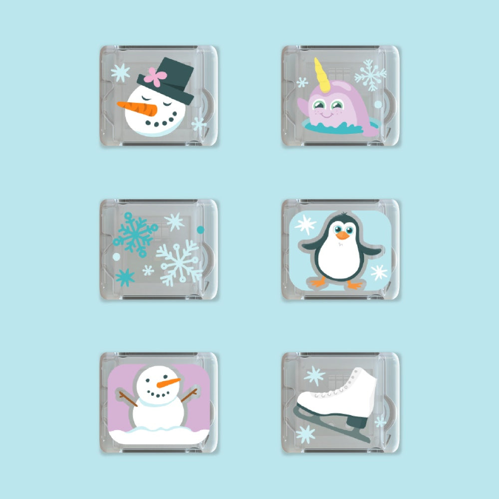 Glo Pals - Water Activated Light-Up Sensory Toys - Winter (6 Pack)