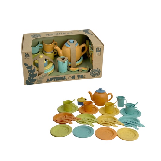Mingli Toys - Pretend & Play - Dinner & Tea Set - Eco-Friendly - 36 Pieces