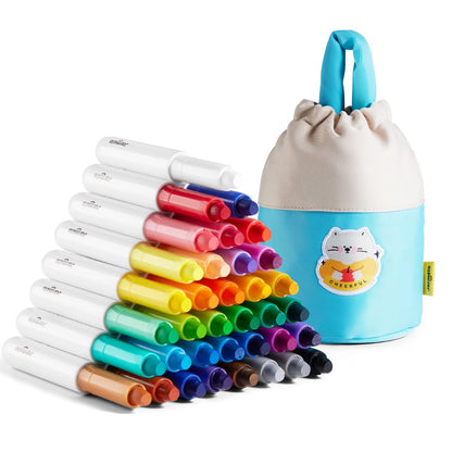 Jar Meló - Twistable Washable Silky Crayons in Carry Bag - 36 Colours