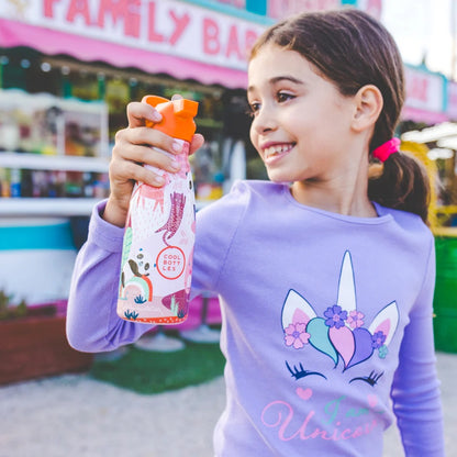 Cool Bottles - Kids Triple-Insulated Water Bottle - Panda Gang 260ml