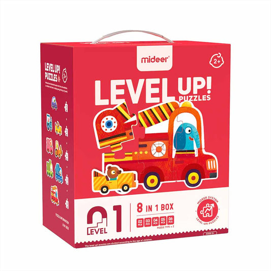 Mideer - Level Up Puzzles - 8-in-1 - Level 1 Traffic Scenes