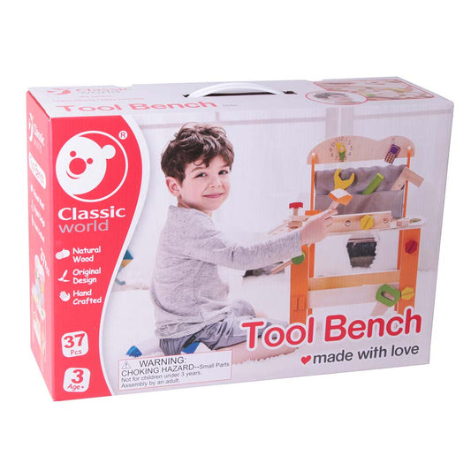 Classic World - Pretend & Play - Tool Bench - 37pcs