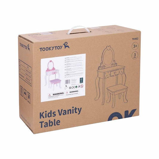 TookyToy - Kids Pretend Play Make-Up & Vanity Table Toy Set
