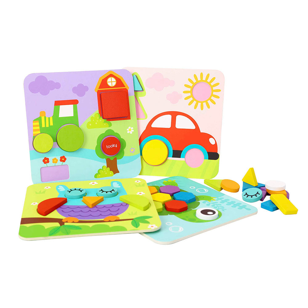 TookyToy - 4-in-1 Shape Puzzles - Motherhood