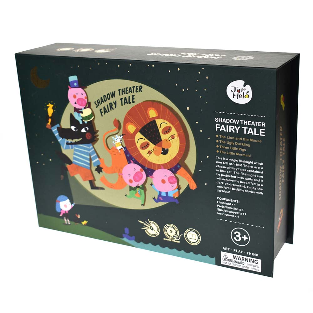 Jar Meló - Children's Fairy Tale Storybook Torch with Shadow Puppets - 5 Stories